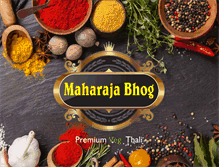 Tablet Screenshot of maharajabhog.com